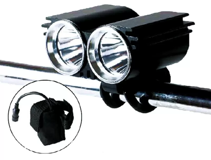 Race Sport Lighting 20-Watt Super Bright LED Headlight System handlebar or helmet mount - RS8026