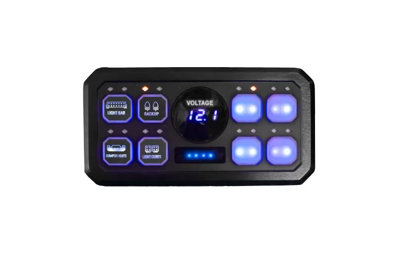 Race Sport Lighting 8-Button Auxiliary Light Universal Switch Panel with SLIM Touch control Box - RS8BASP