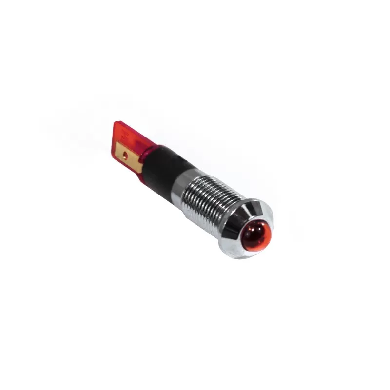 Race Sport Lighting 8mm LED Indicator Lights with Flush Mount Lock Seal Mounting (Red) - RS8MMR
