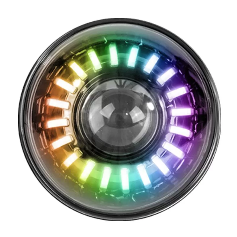 Race Sport Lighting  7 Inch ColorSMART RGB Accents High Power Projector LED Headlights Bluetooth Pair - RS990RGB