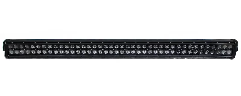 Race Sport Lighting Combo-Flood/Beam Straight Hi-Performance Light Bar Blacked Out Series Straight, Double Row, Silver  40 Inch 240 Watts - RSBO240