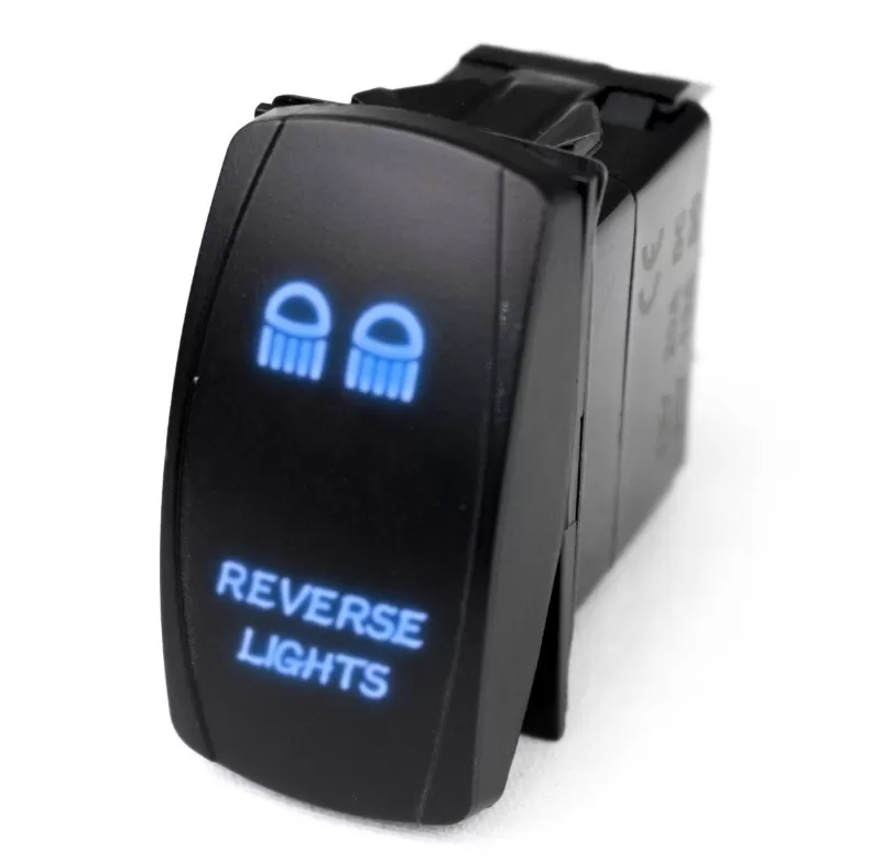 Race Sport Lighting LED Rocker Switch with Blue LED Radiance (Reverse Lights) - RSLE22B