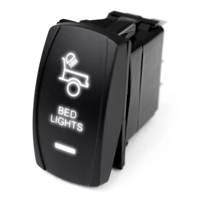 Race Sport Lighting LED Rocker Switch with White LED Radiance (Bed Lights) - RSLE39W