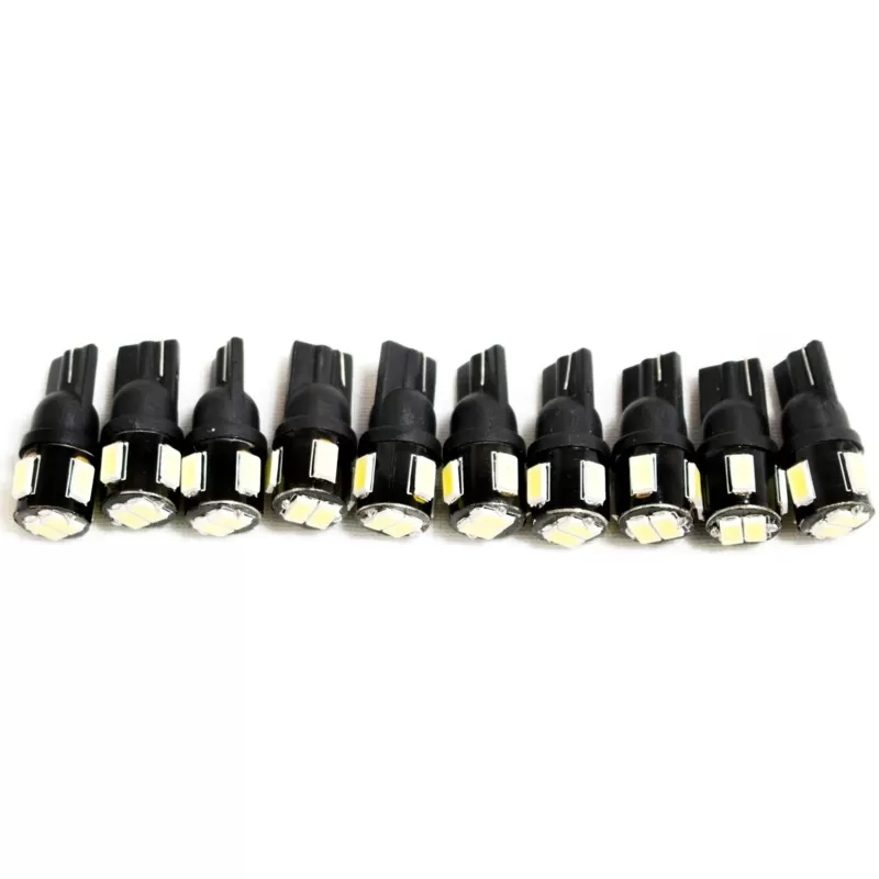 Race Sport Lighting White 10-PACK of T10 5-LED 5050 Replacement Bulbs - RST10-10PK(W)