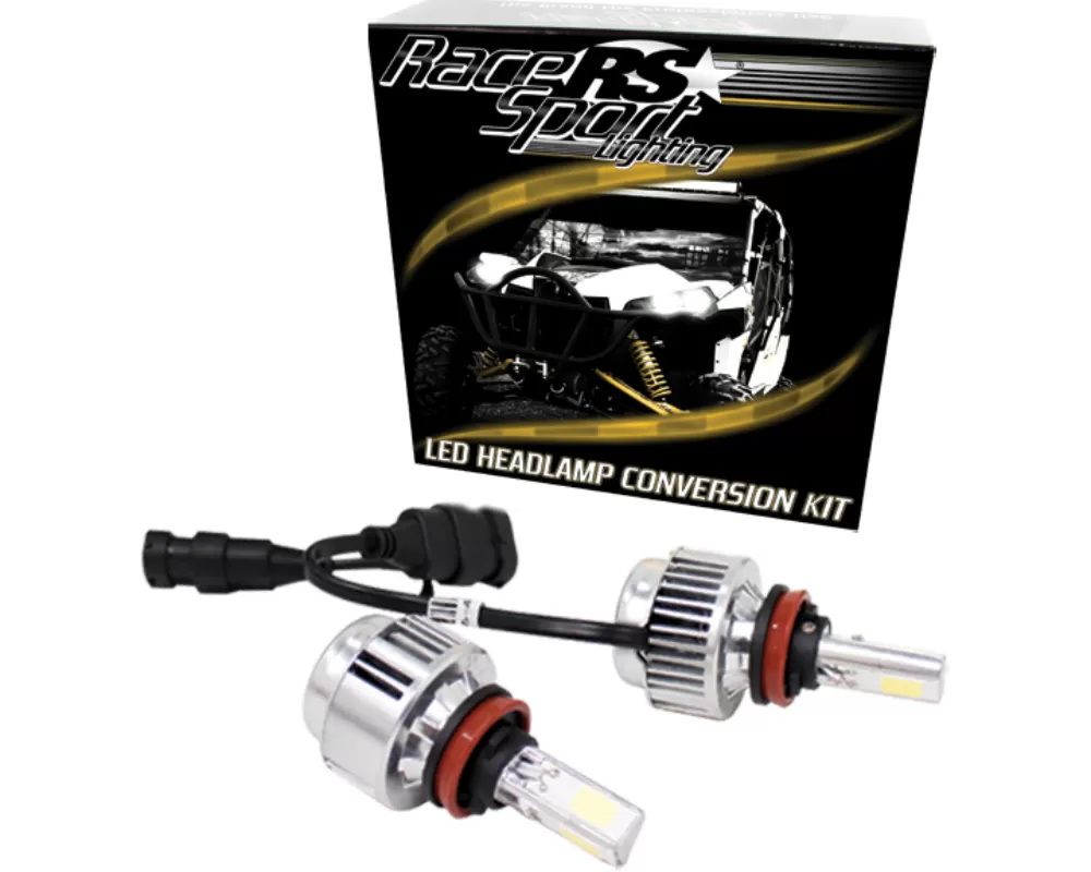 Race Sport Lighting 9004 3-Sided 2,000 LUX Driverless LED Headlight Kit w/ OEM Kelvin Color - 9004LED3S
