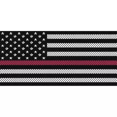 Under The Sun Inserts Jeep Wrangler Grill Inserts 07-18 JK Black And White Thin Red Line - INSRT-BWTRL-JK