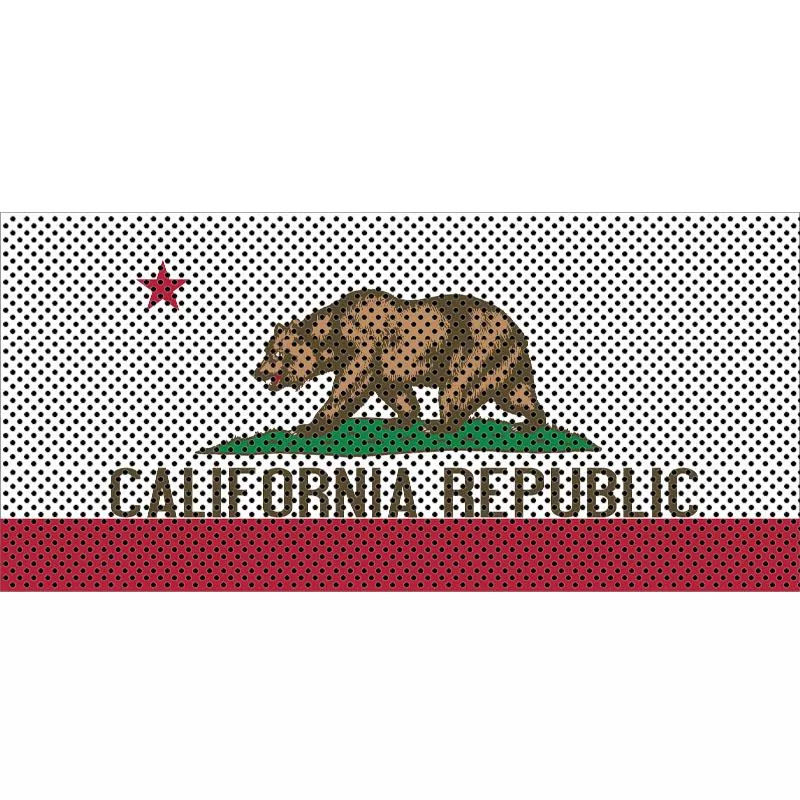 Jeep Gladiator Grill Inserts 2020-Present Gladiator California State Flag Under The Sun Inserts - INSRT-CA-JT