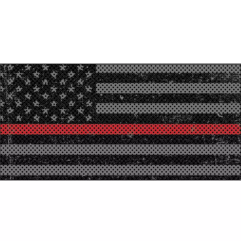 Jeep Gladiator Grill Inserts 2020-Present Gladiator Distressed Thin Red Line Under The Sun Inserts - INSRT-DTRTRL-JT