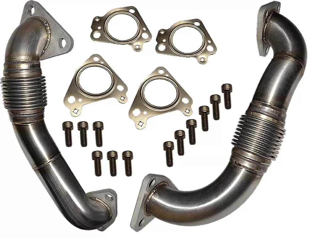 ATS Diesel Up Pipe Kit Direct Replacement Both Driver And Passenger Sides 6.6L Duramax Includes Hardware And Gaskets - 204-138-4248