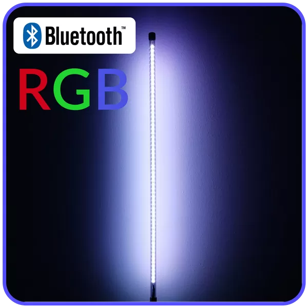 LED Light Whip 3 Foot Multi Color Blue Tooth Series Pyramid LED Whips - 3ftbtrgb