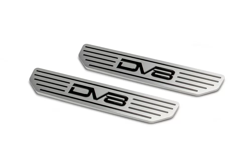DV8 Offroad Front Sill Plates with DV8 Logo 2/4 Door 2018-Present Jeep Wrangler JL - D-JL-180014-SIL2