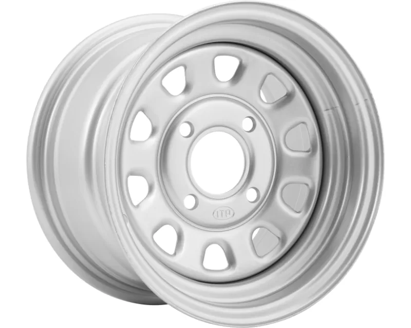 ITP Delta Steel Wheel 12x7 43925 2+5 Satin Silver - 1225527032