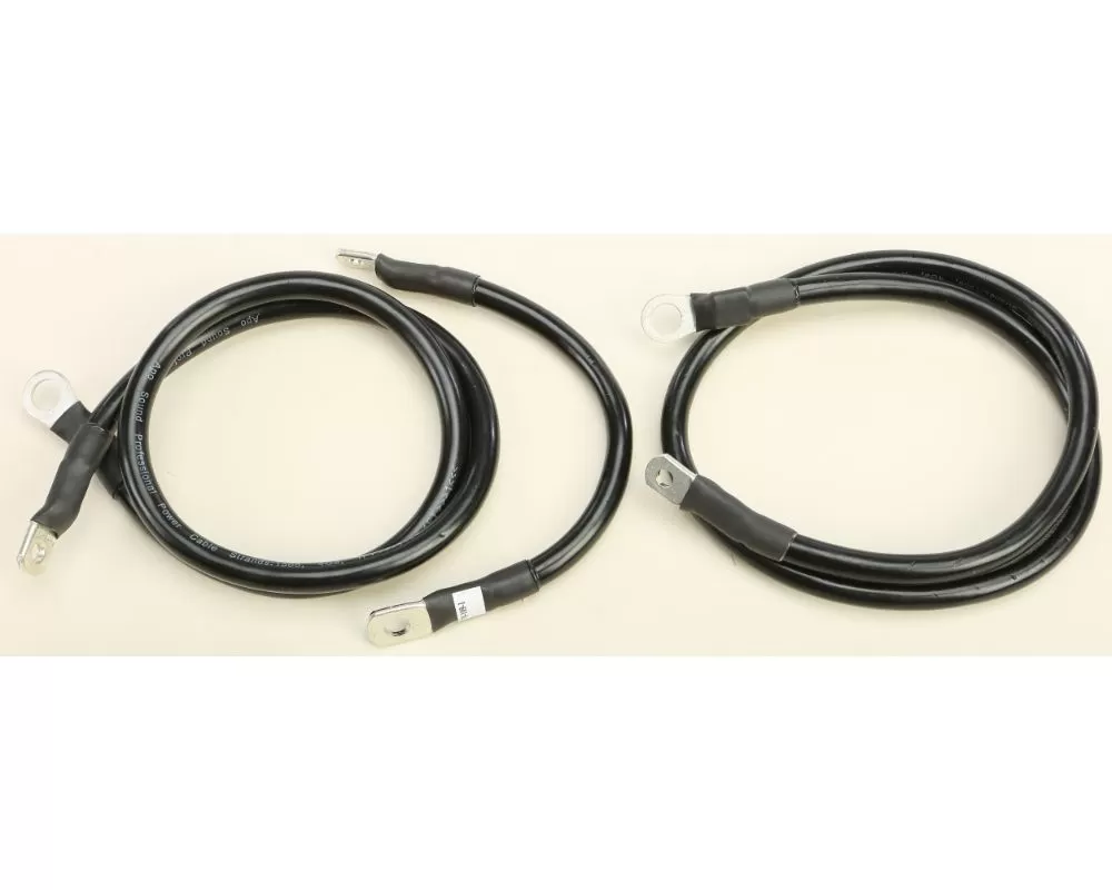 All Balls Battery Cable Kit Harley Flh Electra Glide 1980-1981 (Black) - 79-3007-1