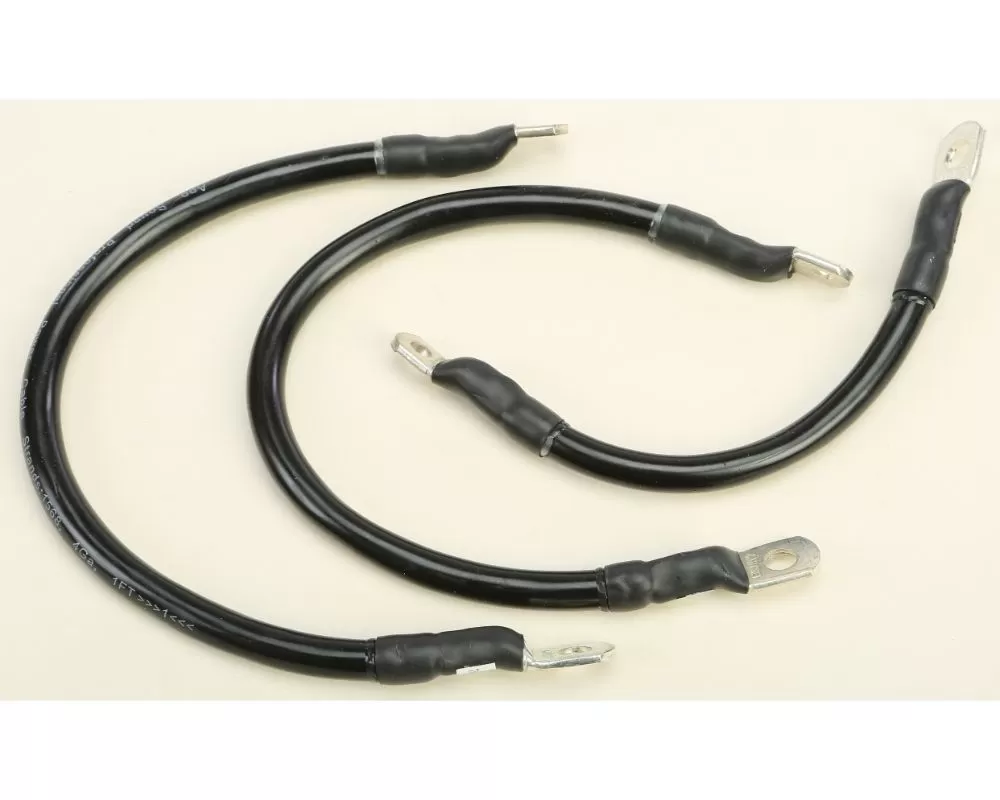 All Balls Battery Cable Kit Harley Flhp Police Road King 2007 (Black) - 79-3009-1