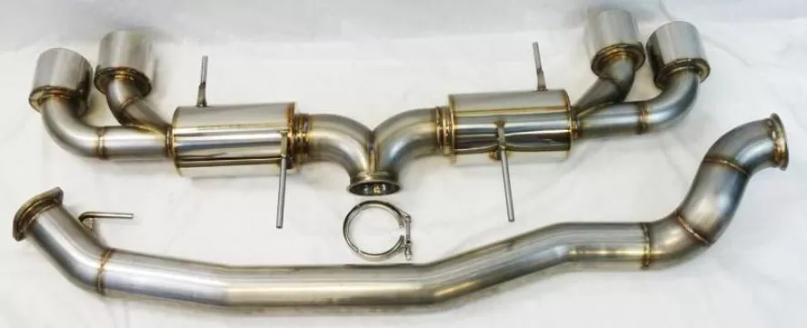 ETS 2009-2021 Nissan GTR 4" Stainless Steel 2 Bolt Exhaust with Mufflers - 300-10-EXH-15