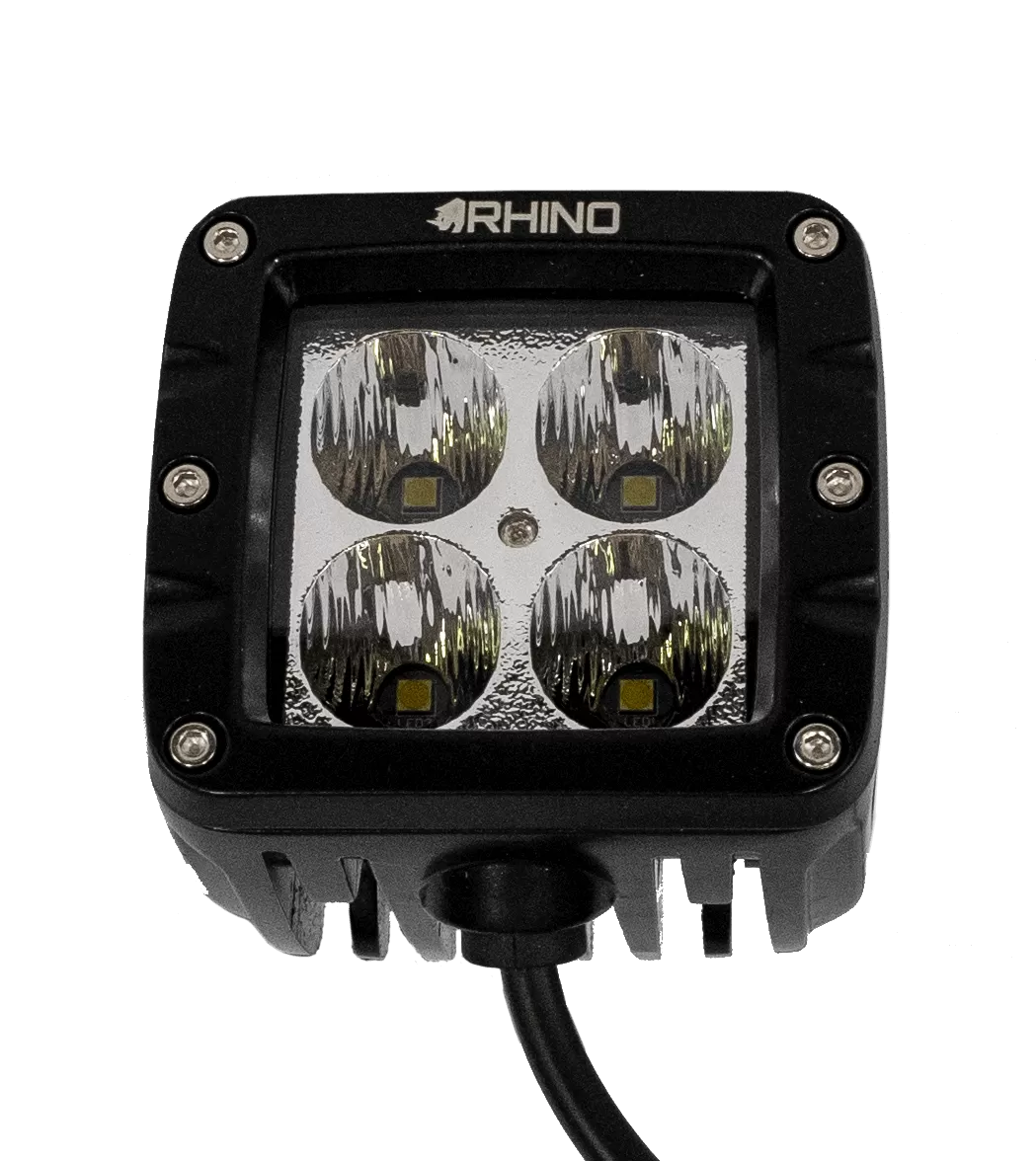 Rhino Lights 2800 Lumen 40w Osram LED Pod Work Light - Flood, Spot or Diffused - HML240F