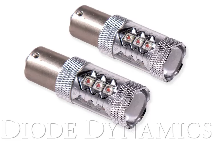 Diode Dynamics 1156 XP80 LED Bulb Red Pair - DD0008P