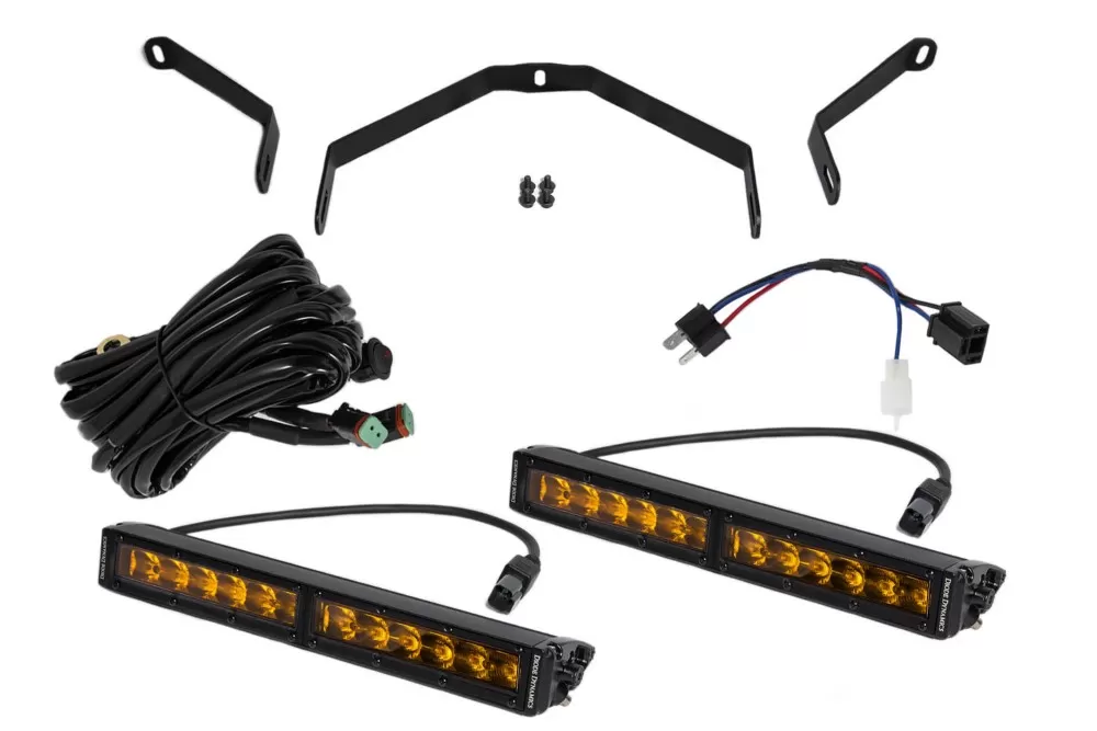 Diode Dynamics 12 Inch LED Driving Light Kit Amber Driving Toyota Tundra 2014-2021 - DD6067