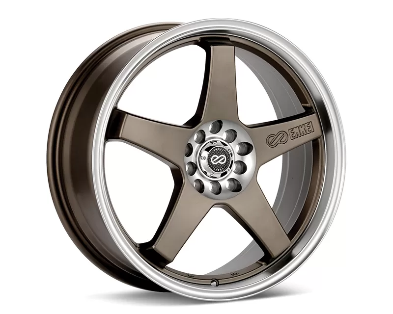Enkei EV5 Wheel Performance Series Bronze w/ Machined Lip 17x7 4x100/114.3 45mm - 446-770-0145ZP