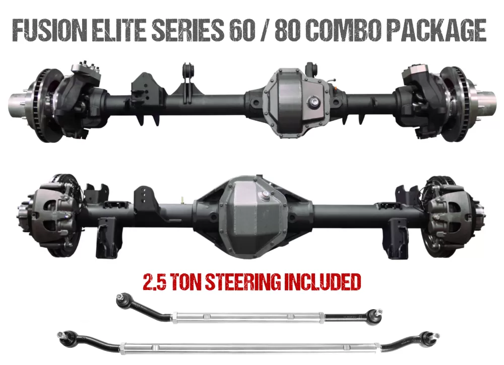 Jeep Gladiator Axle Assembly Fusion Elite 60/80 Package 20-Pres Jeep Gladiator JT Gear Ratio 4.56 ARB Air Locker Fusion 4x4 - FUS-KPFF80-JT-ARB-456
