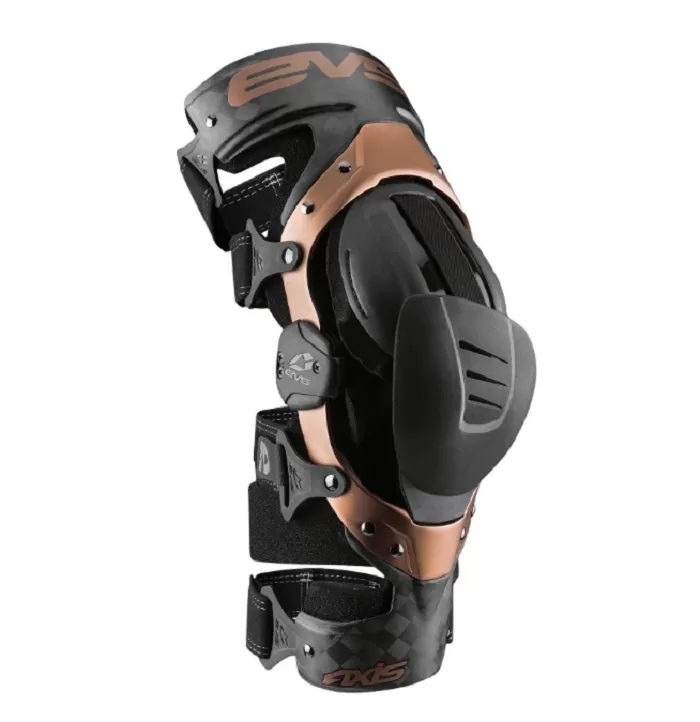 EVS Black/Copper Right Axis Pro Knee Brace - AXISP-BK/COP-MR