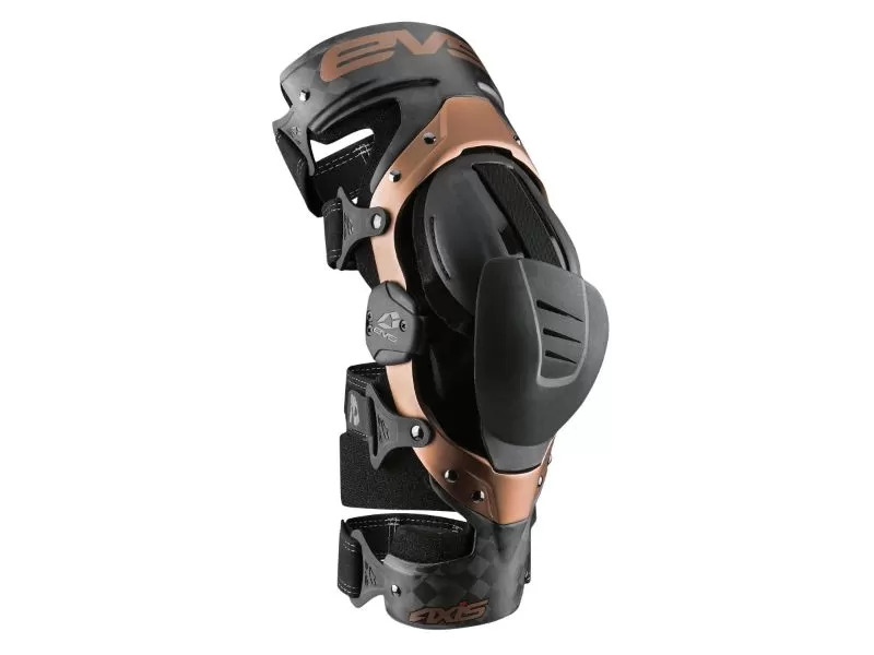 EVS Left Black/Copper Axis Pro Knee Brace Medium - AXISP-BK/COP-ML
