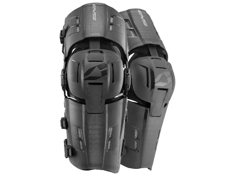 EVS Pair Black RS9 Knee Brace Medium - RS9-BK-MP