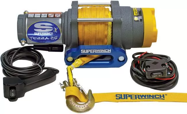 Superwinch 2500 LBS 12 VDC 3/16in x 50ft Synthetic Rope Terra 25SR Winch - 1125230