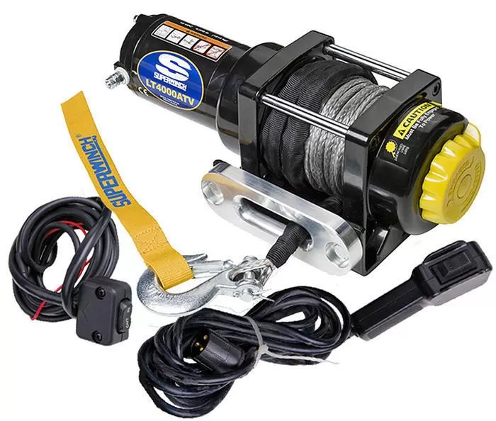 Superwinch 4000 LBS 12 VDC 3/16in x 50ft Synthetic Rope LT4000 Winch - 1140230