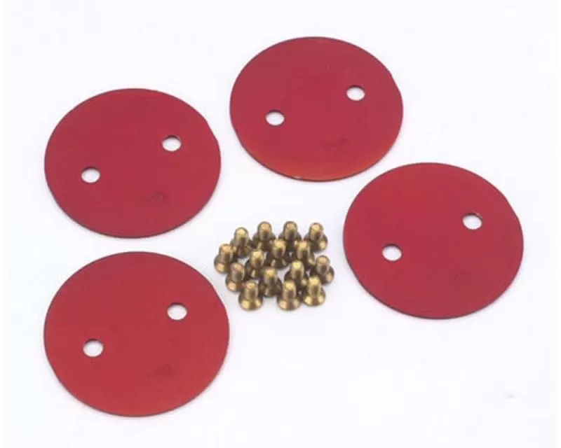 Quick Fuel Technology 2" Throttle Plates Red - 9-228RQFT