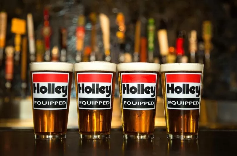 16OZ GLASSES W/HOLLEY EQUIPPED LOGO-4PK - 36-432