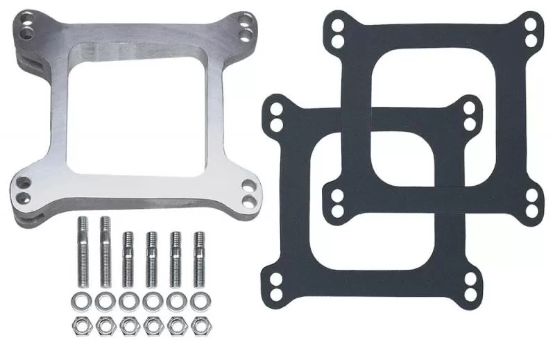 Trans-Dapt Performance 1-13/16 in. Tall; HOLLEY/AFB 4BBL 8 LEVELING BLOCK; Open- CAST ALUM Carb Spacer - 2008