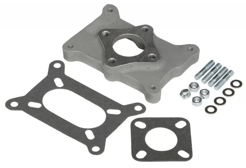 Trans-Dapt Performance 1-1/4 in. Tall, Holley 2BBL to Chevy Straight 6 Mani. Carb Adapter-Cast Aluminum - 2041