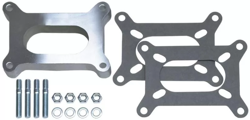 Trans-Dapt Performance 1 in. Tall, HOLLEY 2BBL SPACER -Open- CAST ALUMINUM Carburetor Spacer - 2135