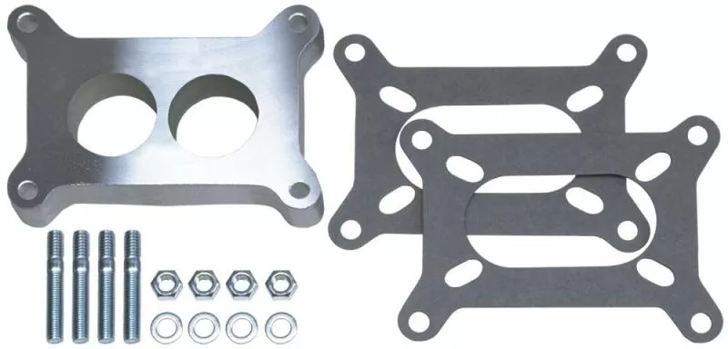Trans-Dapt Performance 1 in. Tall, HOLLEY 2BBL SPACER -Ported- CAST ALUMINUM Carburetor Spacer - 2137