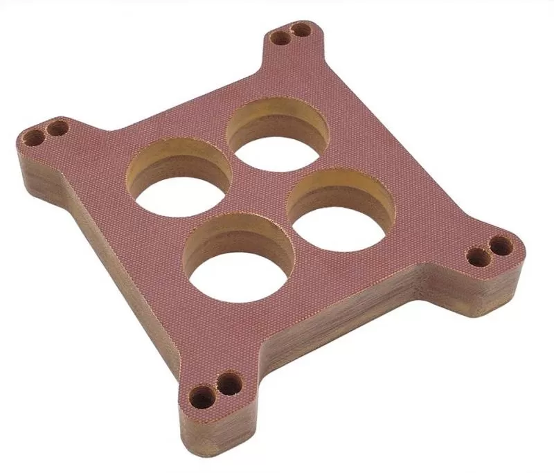 Trans-Dapt Performance 1 in. HOLLEY/AFB 4BBL SPACER - Ported- Canvas Phenolic Carburetor Spacer - 2447