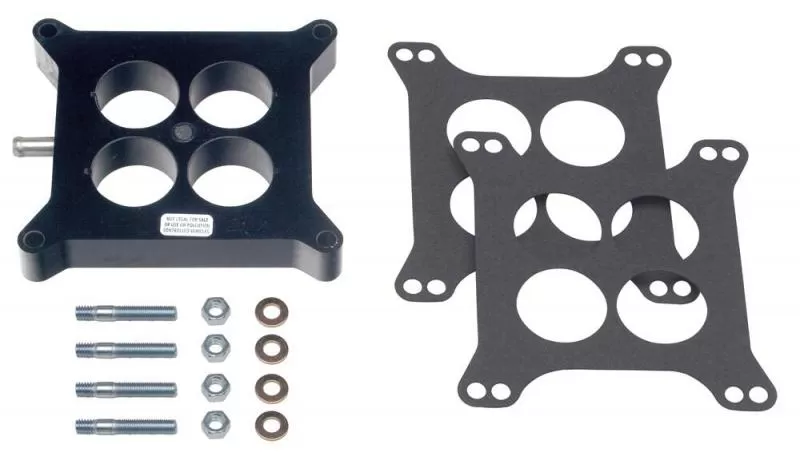 Trans-Dapt Performance 1 in. HOLLEY 4BBL SQUARE BORE; 1/4 in. PCV- Plastic Phenolic SWIRL-TORQUE Spacer - 2529