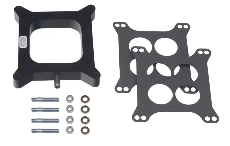 Trans-Dapt Performance 1 in. HOLLEY 4BBL SPACER with PCV - Open- Plastic Phenolic Carburetor Spacer - 2582