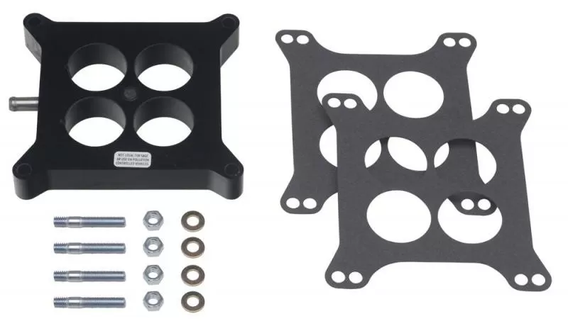 Trans-Dapt Performance 1 in. HOLLEY 4BBL SPACER with PCV - Ported- Plastic Phenolic Carburetor Spacer - 2584