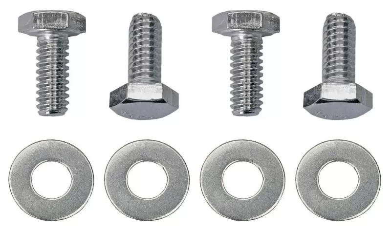 Trans-Dapt Performance 1/4 in.-20 x 3/4 in. HEX HEAD Valve Cover Bolts and Washers (set of 4)-CHROME - 9781