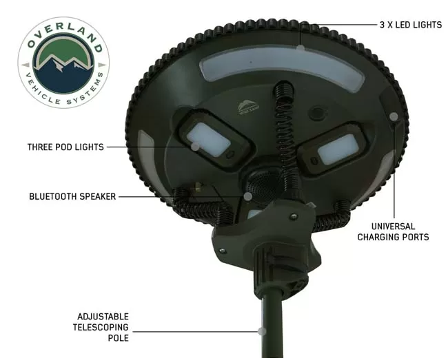 Overland Vehicle System Wild Land Camping Gear UFO Solar Light Light Pods and Speaker - 15049901
