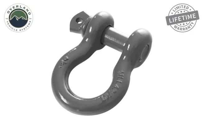 Overland Vehicle System Recovery Shackle 3/4" 4.75 Ton Gray - 19019903