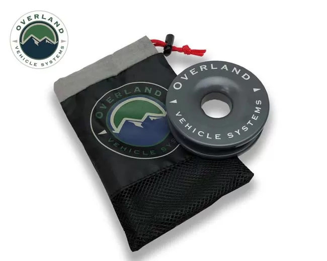 Overland Vehicle System Recovery Ring 4.00" 41,000 lb. Gray With Storage Bag - 19230003
