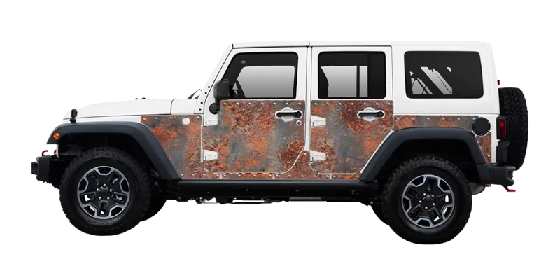 MEK Magnet Magnetic Armor The Rusty Jeep Wrangler JK Unlimited 4 Door 07-18 - 4005