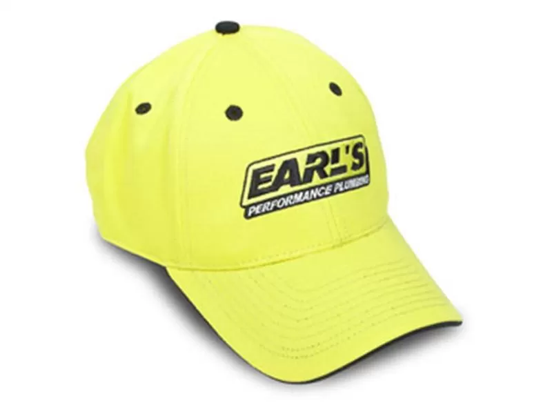 Earl's Performance CAP - EARL'S YELLOW W/BLACK TRIM - 11002ERL