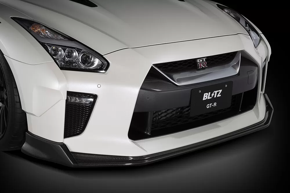 Blitz Carbon Fiber Front Lip Spoiler Nissan GTR 2017-2019 - 60345
