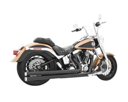 Freedom Performance Exhaust Independence LG Black for Softail Models - HD00038