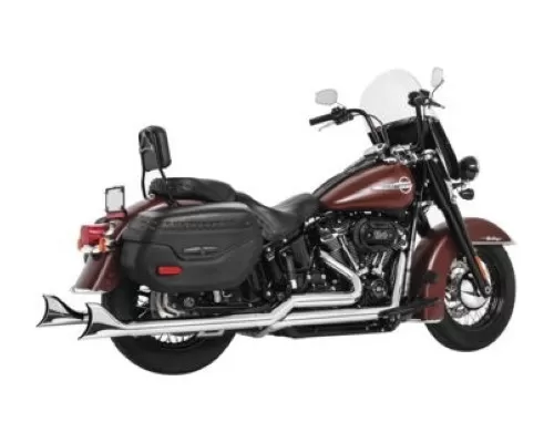 Freedom Performance Exhaust Sharktail Signature True Dual System 36" Chrome w/ Chrome Tip for Softail Models - HD00769