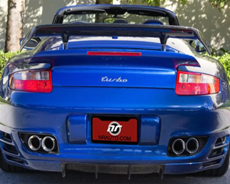 NR Auto Carbon Type 1 Rear Valance with Finned Diffuser 997.1 Turbo 2007-2009 - 99781-CF
