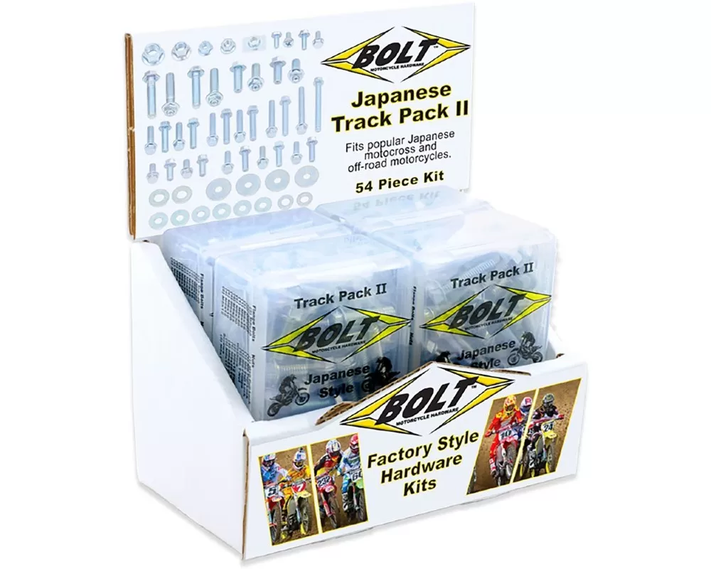 Bolt Motorcycle Japanese Style Track Pack II - 6 Pack Display - 2003-6JTP